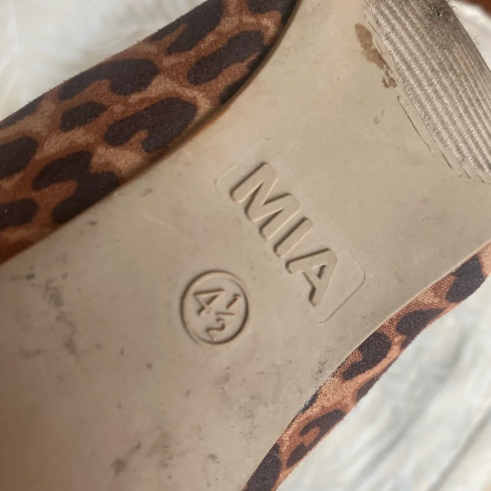MIA Leopard Print Women's Heels Size 4.5